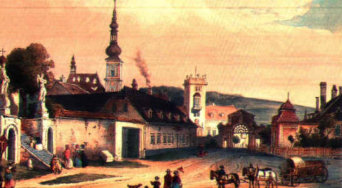 Heiligenkreuz Nr. 3 Altes Brenner Haus um 1880